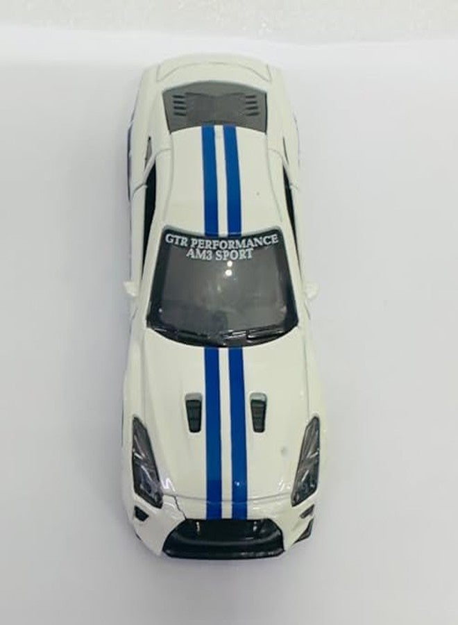 AUTO MT سيارة صغيرة بيضاء من طراز AUTO MT، سيارة دريفت بقاعدة لاصقة، مصنوعة من سبيكة معدنية، مزينة بحرف أولي، نموذج سيارة رياضية صغيرة للزينة - Image 4